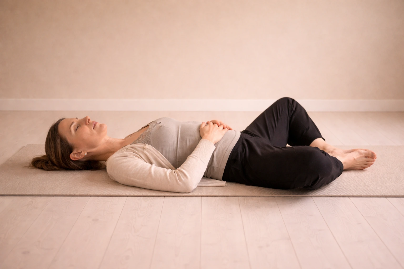 Reclined twist – bindevæv og ro